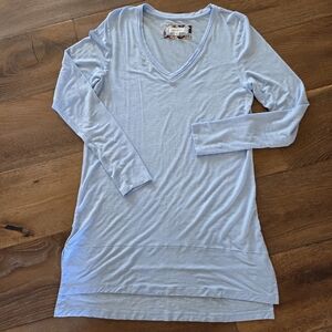 Anthropologie PURE+GOOD V-Neck Long Sleeve Tunic/Top